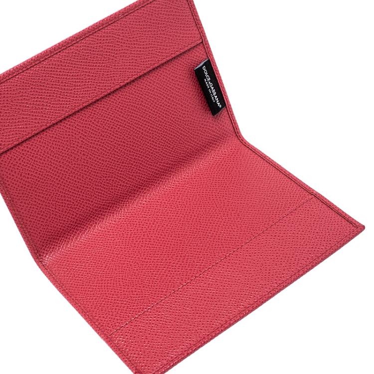 Dolce and Gabbana Red Leather Passport Holder Dolce & Gabbana | TLC