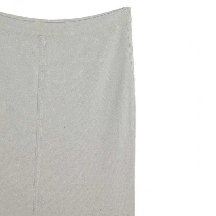 Pre Owned Donna Karan Grey Tube Skirt S