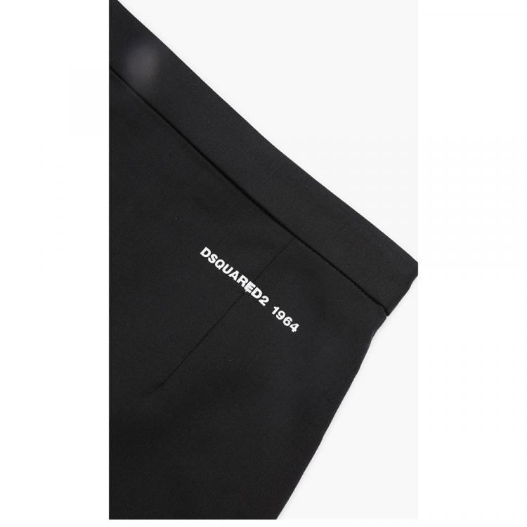 Pre Owned Dsquared2 Black Wool Pencil Skirt S (38)