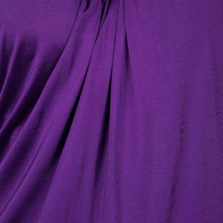 مملوكة مسبقًا Dsquared2 Purple Sleeveless Backless Draped Dress M