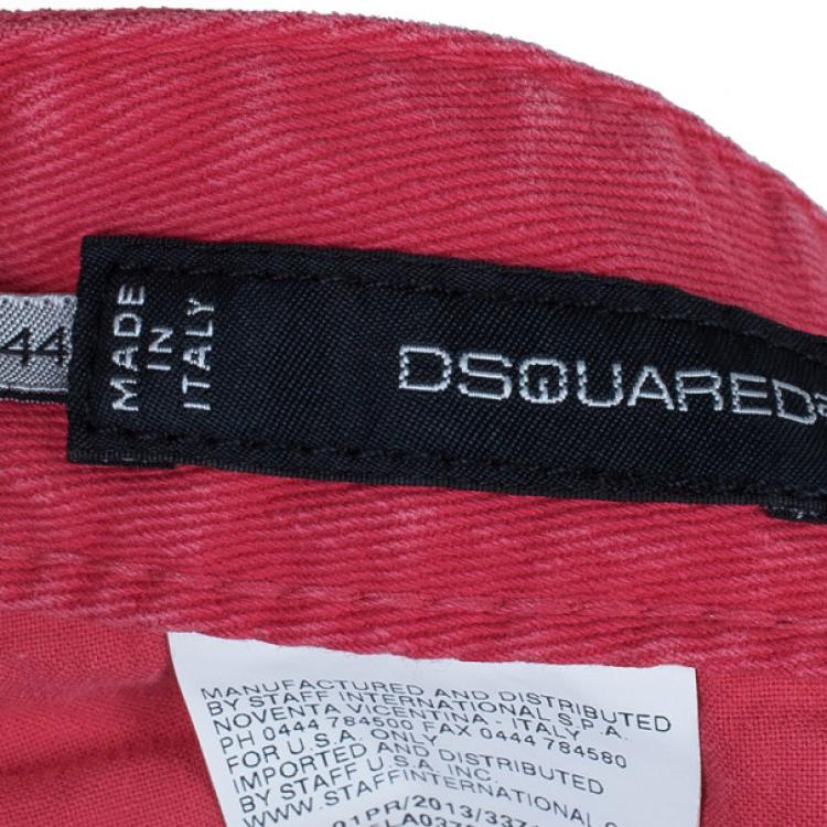 Pre Owned Dsquared2 Red Skinny Jeans M