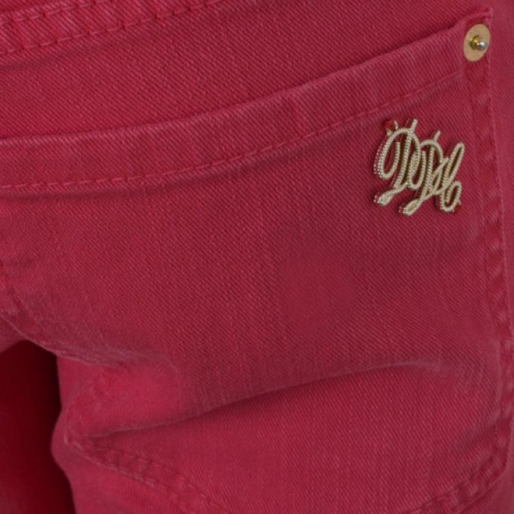 Pre Owned Dsquared2 Red Skinny Jeans M