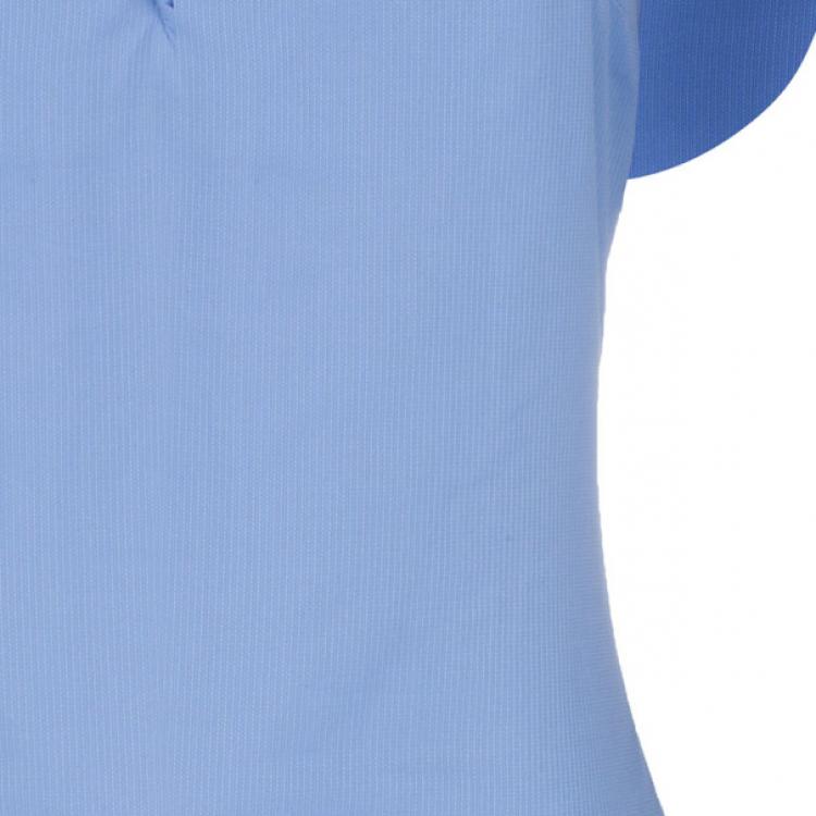 Pre Owned Dsquared2 Blue Ruffle Detail Top S