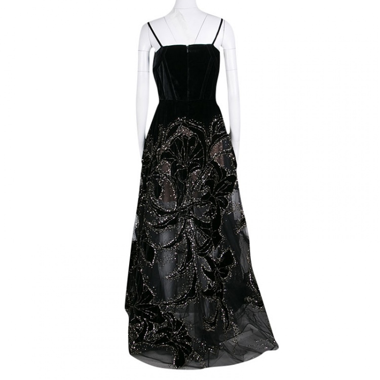 elie saab black evening gown