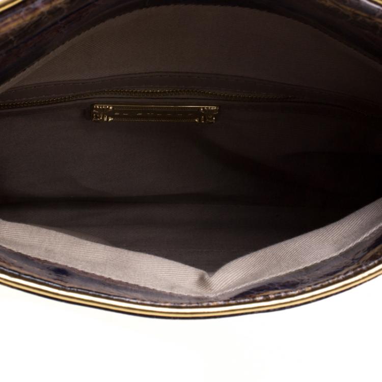 Pre Owned Elie Tahari Multicolored Patent Leather Clutch