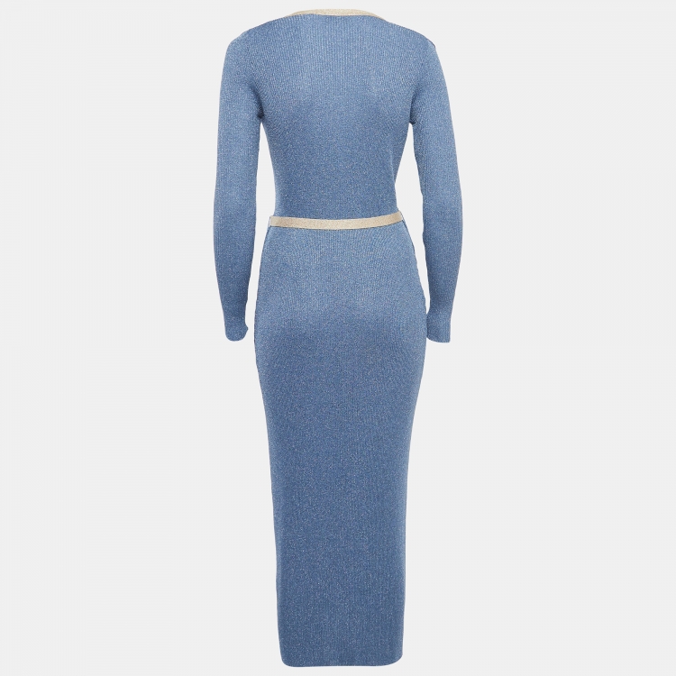 Elisabetta franchi blue dress hotsell