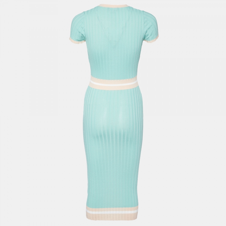 品薄☆【ELISABETTA FRANCHI】ハート付きリブニットミディドレス 品薄☆【ELISABETTA FRANCHI】ハート付きリブニットミディドレス