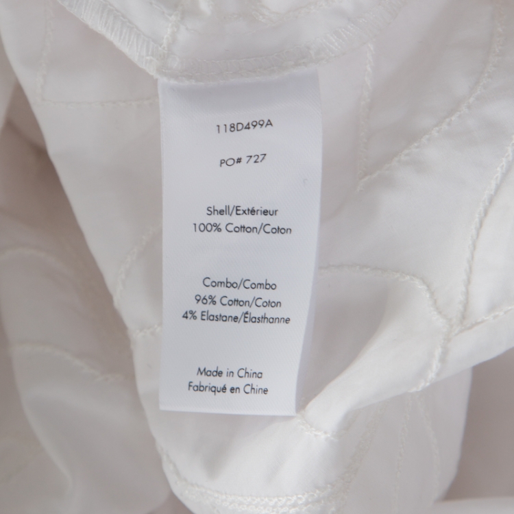 Pre Owned Elizabeth and James White Cotton Denali Maxi Dress S 