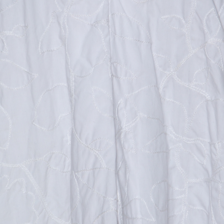 Pre Owned Elizabeth and James White Cotton Denali Maxi Dress S 