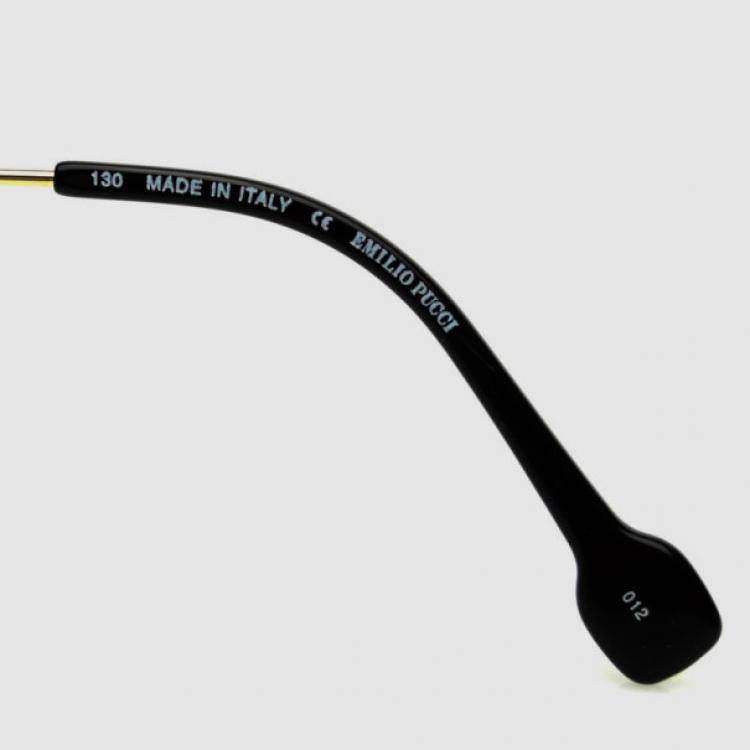 Pre Owned Emilio Pucci Gold EP125S Aviator Unisex Sunglasses