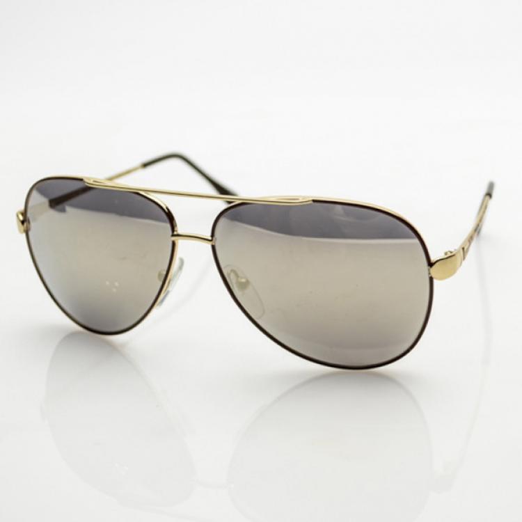 Pre Owned Emilio Pucci Shiny Gold EP131S Sunglasses