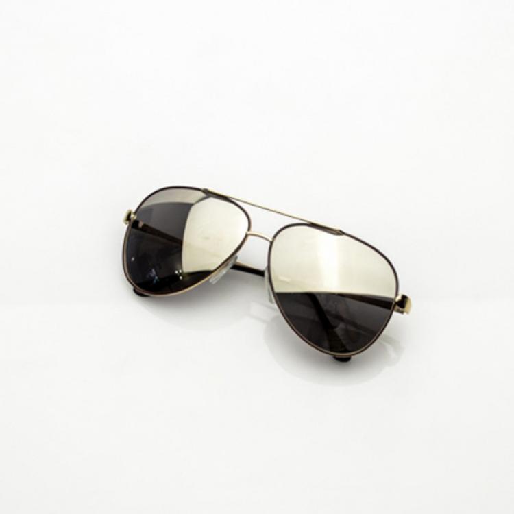 Pre Owned Emilio Pucci Shiny Gold EP131S Sunglasses