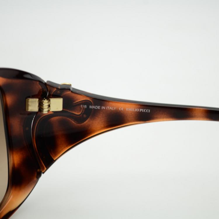 Pre Owned Emilio Pucci Tortoise EP699S Sunglasses