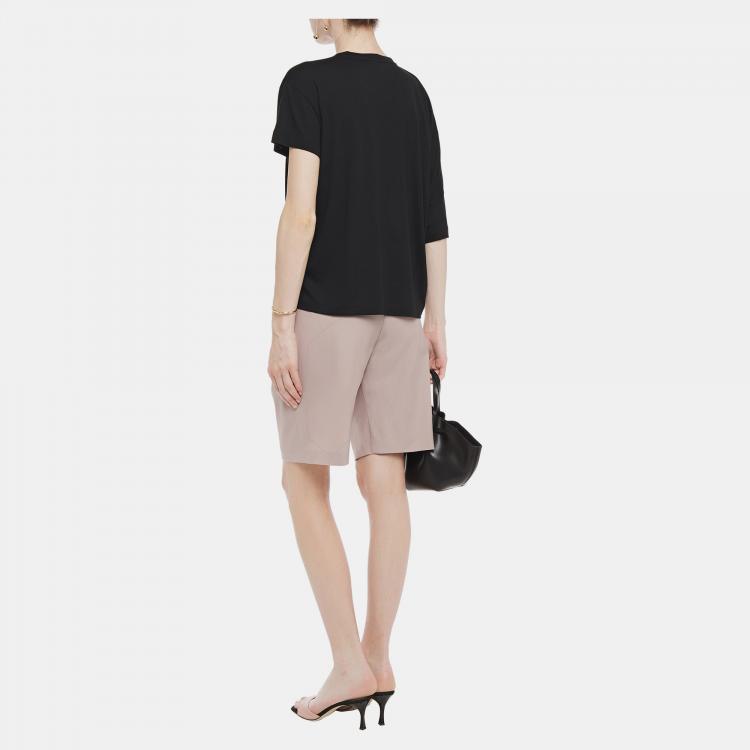 Pre Owned Emilio Pucci Viscose Short Sleeved Top M