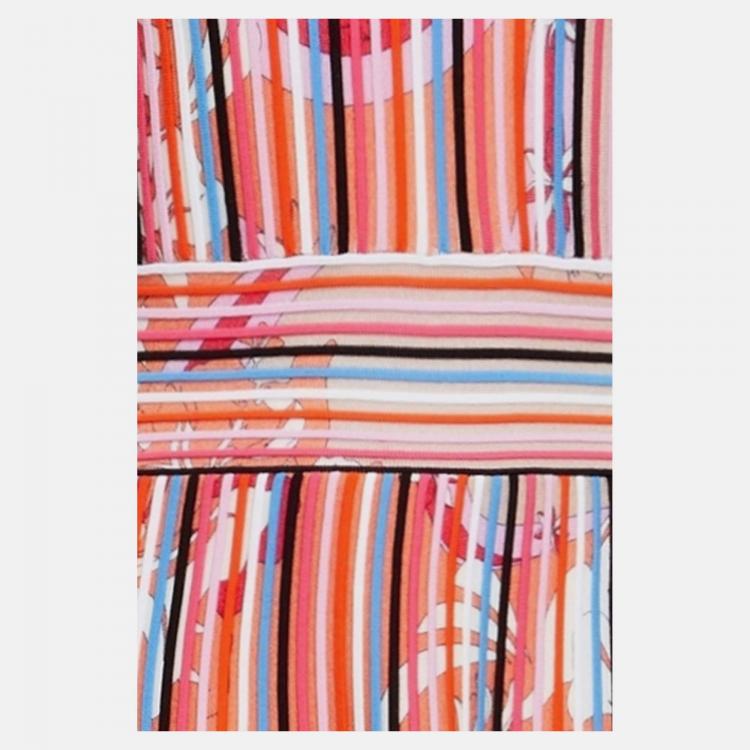 Pre Owned Emilio Pucci Virgin Wool Mini Dress M