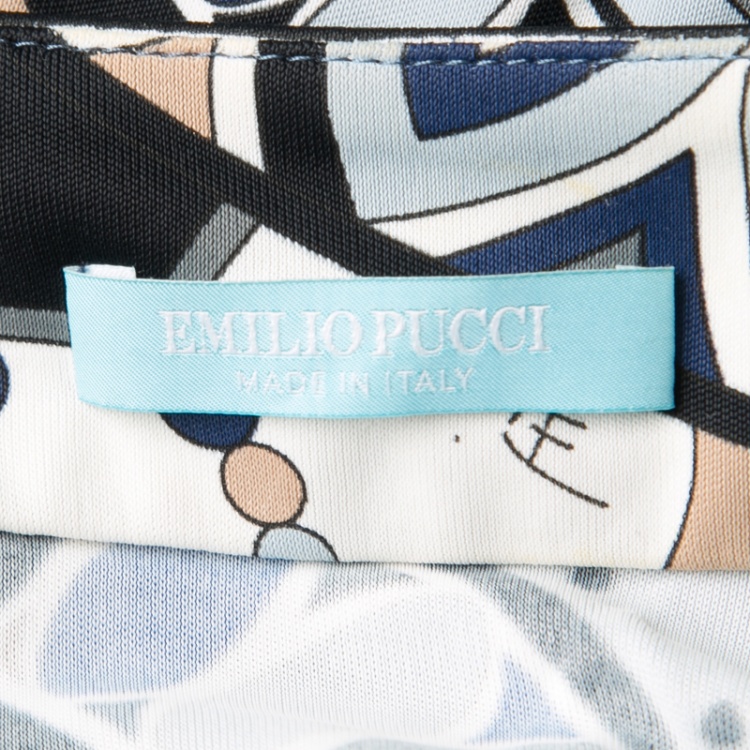 Pre Owned Emilio Pucci Multicolor Printed Mini Skirt M