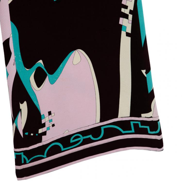 Pre Owned Emilio Pucci Printed Palazzo Pants M