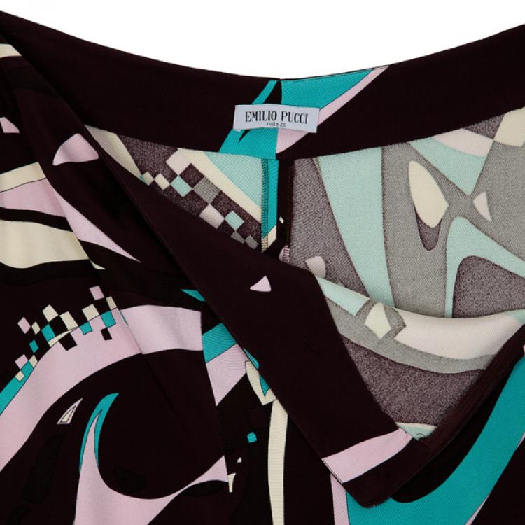 Pre Owned Emilio Pucci Printed Palazzo Pants M