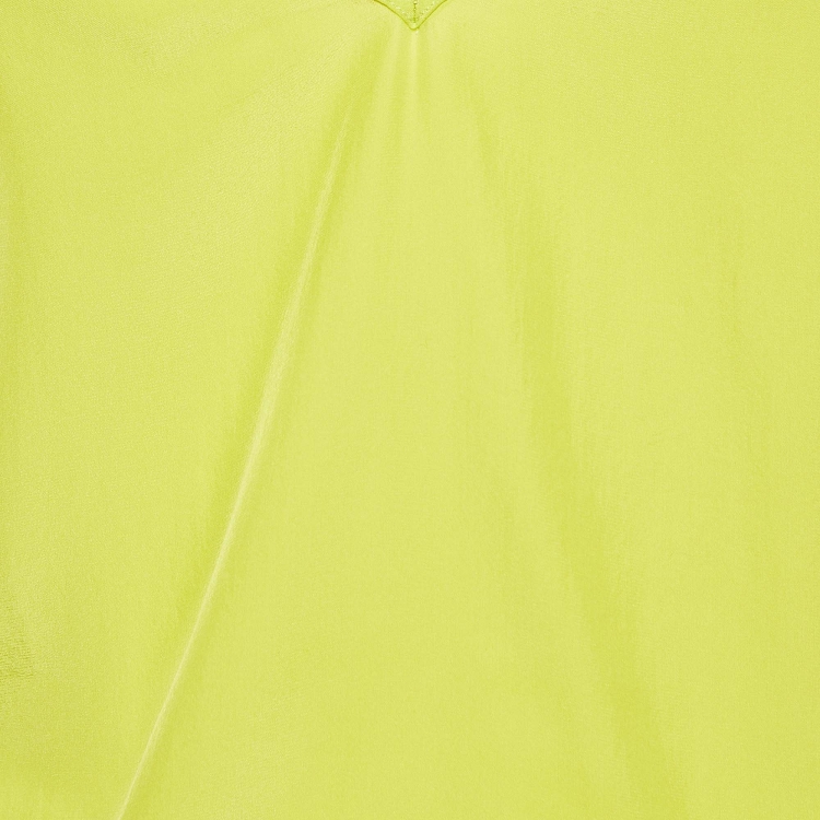 Pre Owned Emilio Pucci Neon Yellow Silk Camisole Top S