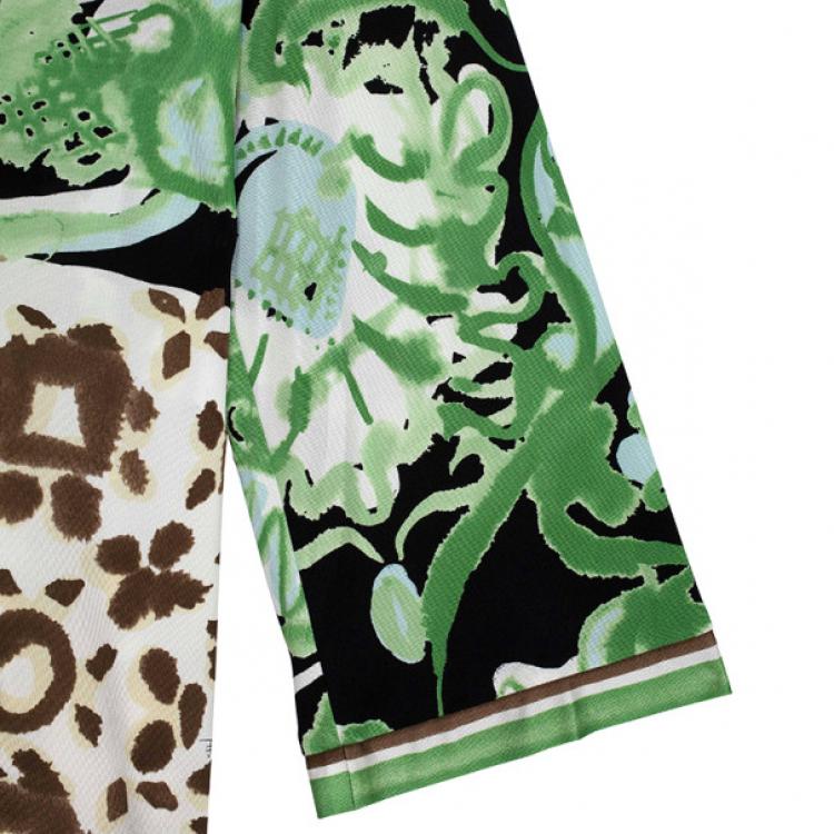 مملوكة مسبقًا Emilio Pucci Printed Jersey Top M