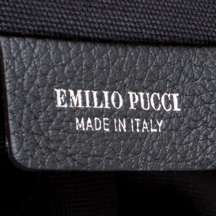 Pre Owned Emilio Pucci Multicolor Printed Canvas Tote