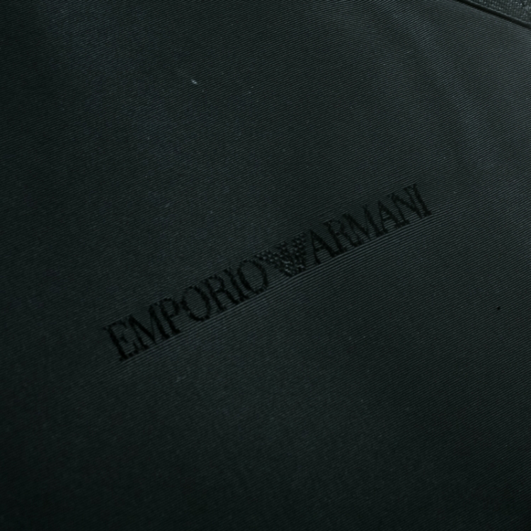 Pre Owned Emporio Armani Coral Orange Leather Zip Around Ipad Case