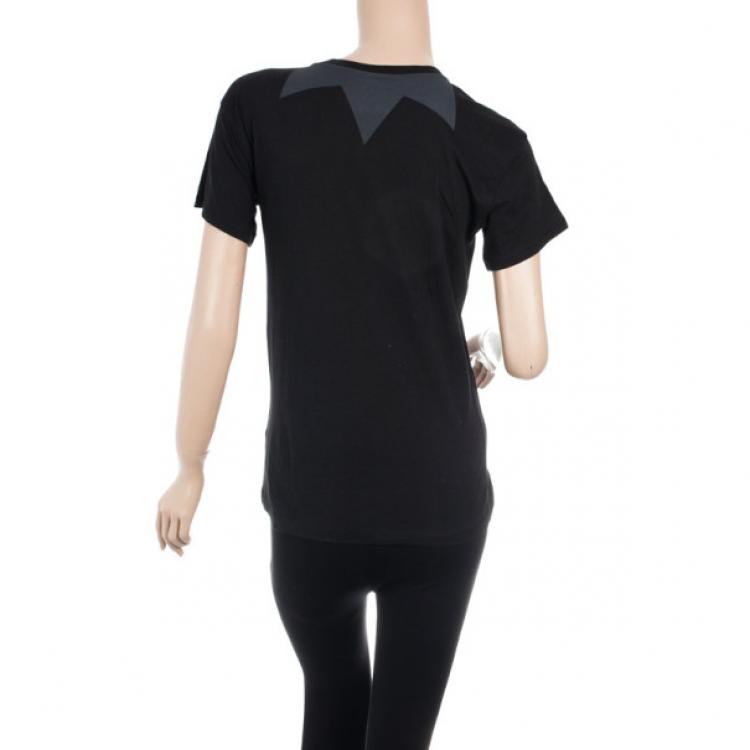 Pre Owned Emporio Armani Black Cotton Tshirt M