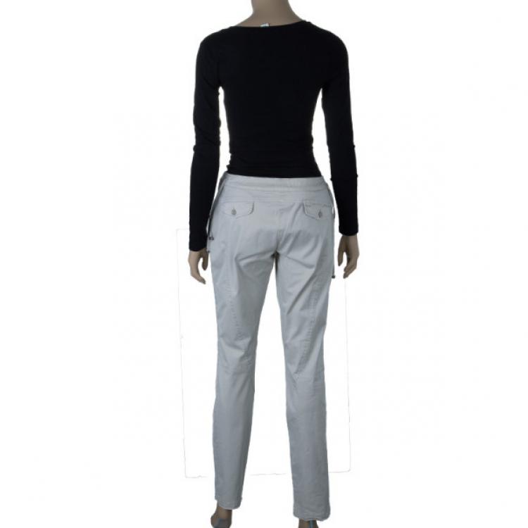 Pre Owned Emporio Armani Sand Trousers M