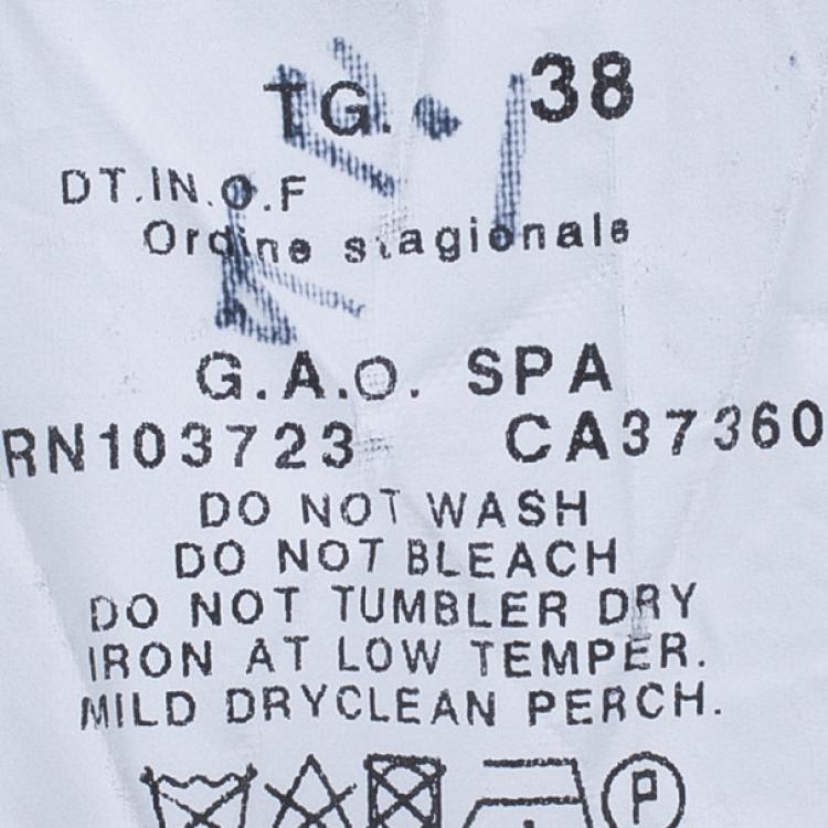 Pre Owned Emporio Armani Grey Tapered Pants S