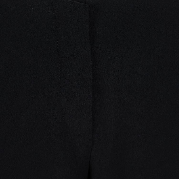 Pre Owned Emporio Armani Black Long Blazer and High Waist Pant Suit L