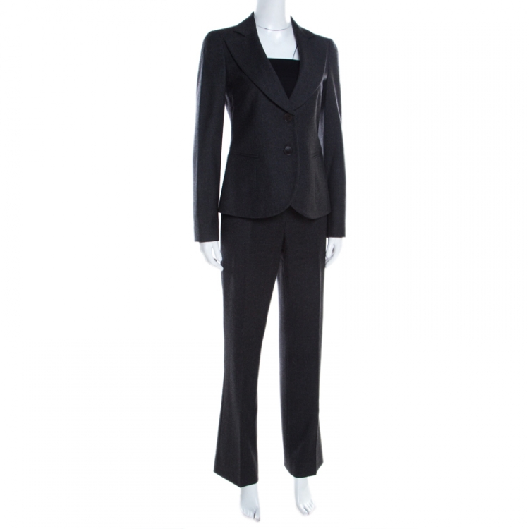 Emporio Armani Dark Grey Wool Tailored Suit S Emporio Armani | TLC