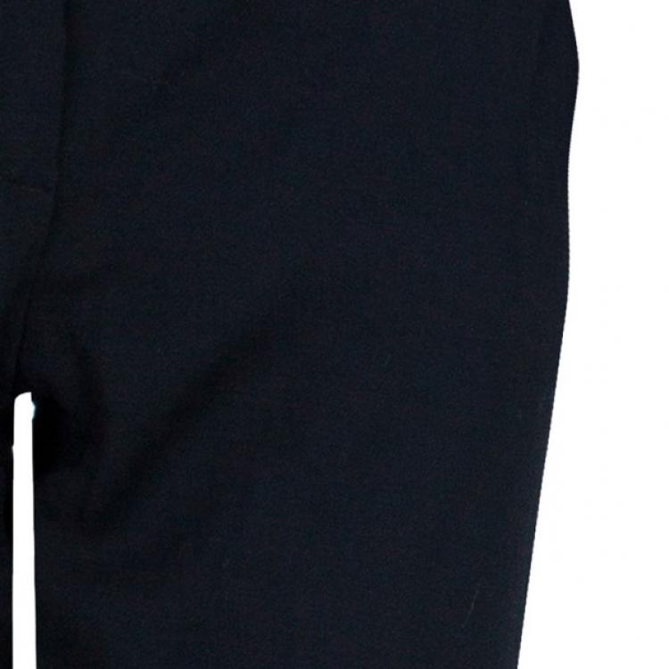 Pre Owned Emporio Armani Black Formal Trousers M