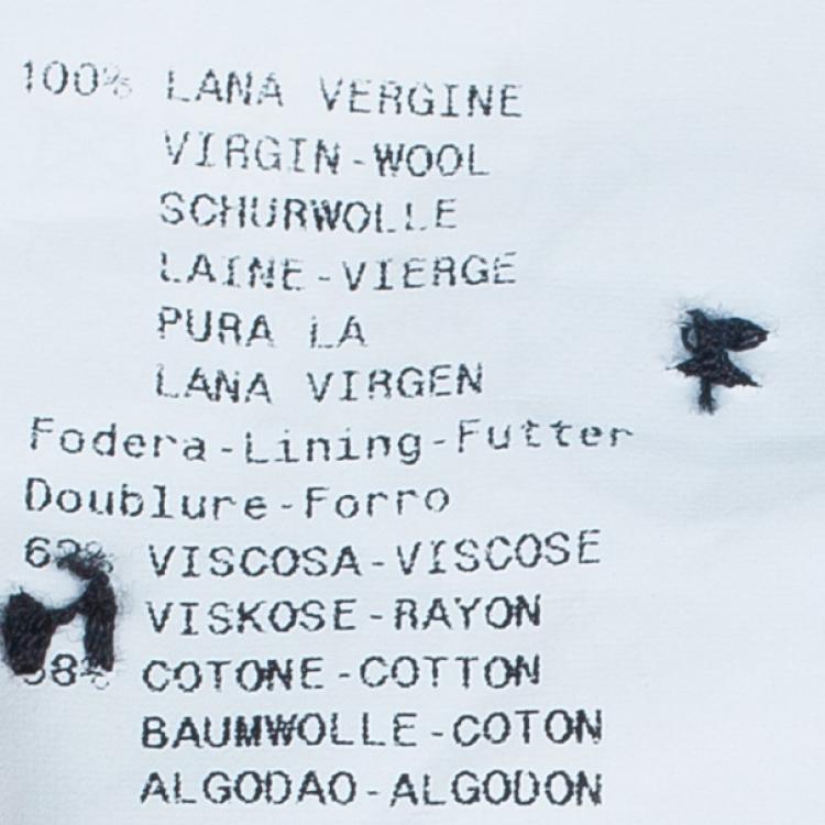 Pre Owned Emporio Armani Black Formal Trousers M