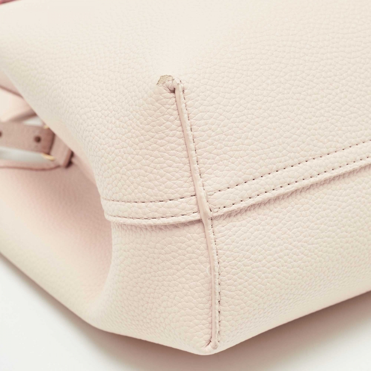 Pre Owned Emporio Armani Blush Pink Leather Small MyEA Shopper Tote