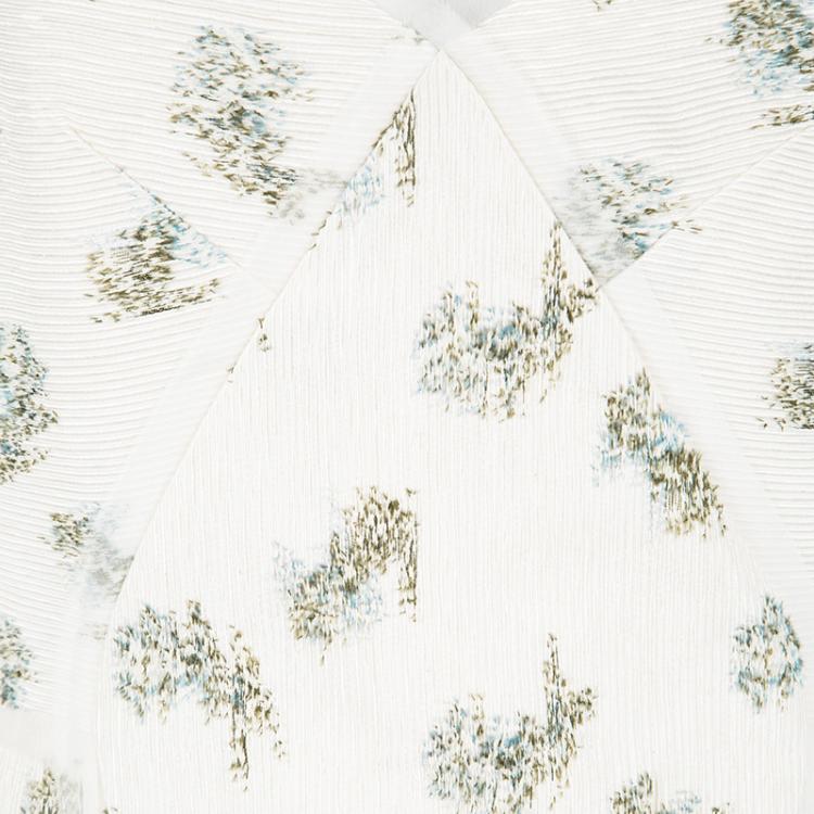 Pre Owned Erdem SS'17 Ivory Ottoman Jacquard Floral Karol Dress L