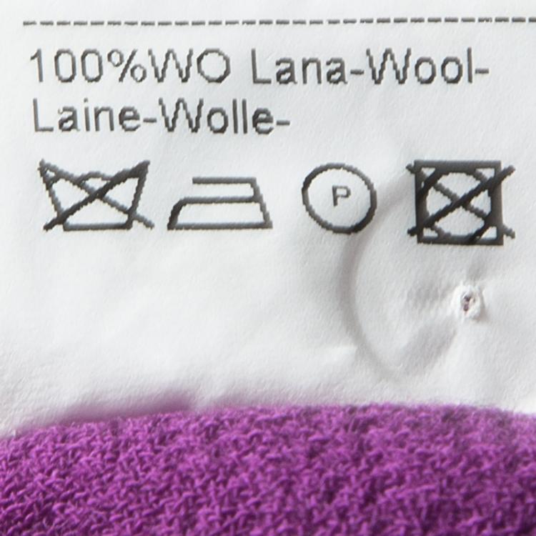 مملوكة مسبقًا Ermanno Scervino Purple Wool High Waist Midi Skirt M