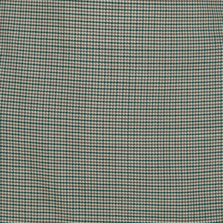 Pre Owned Escada Green Houndstooth Patterned Wool Rowena Pencil Skirt M