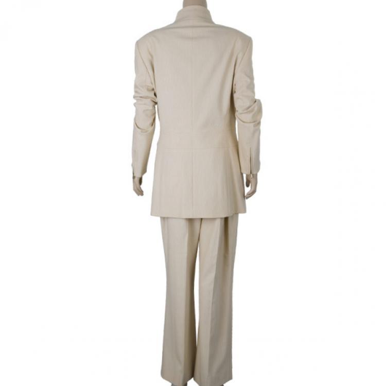 Pre Owned Escada Beige Suit M