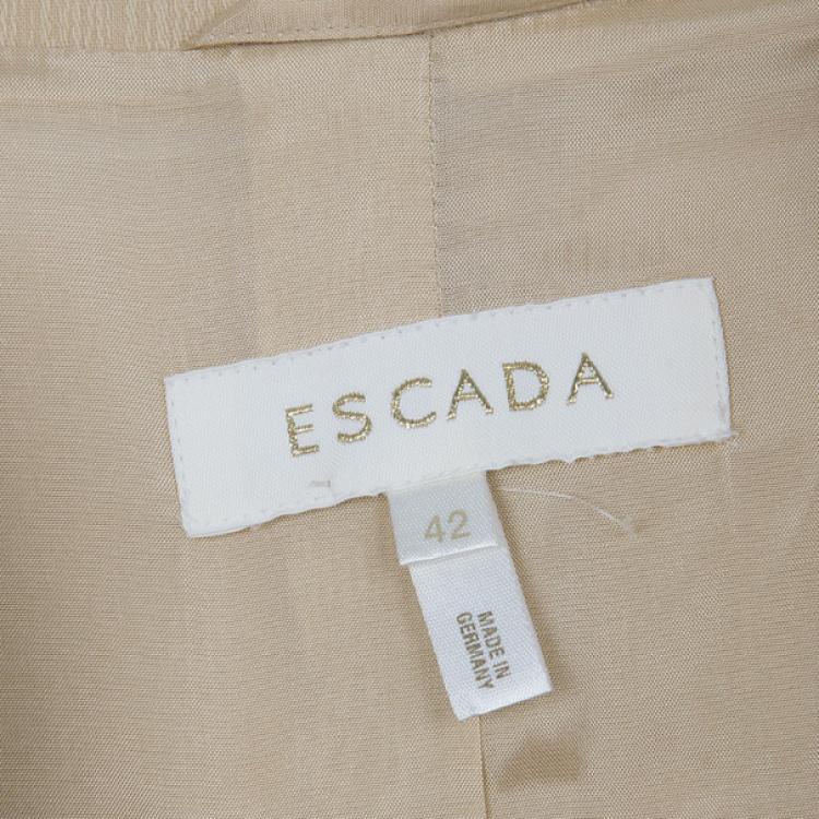 Pre Owned Escada Beige Suit M
