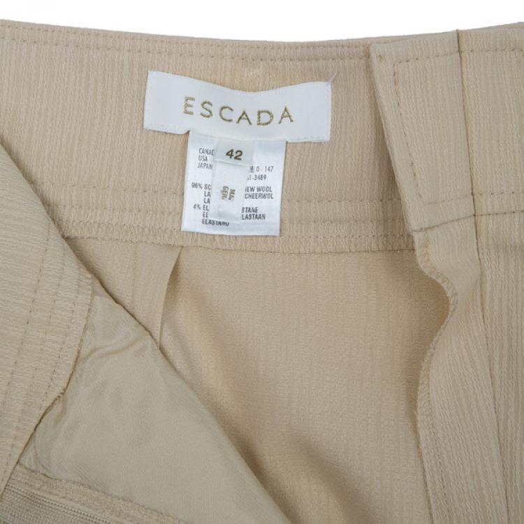 Pre Owned Escada Beige Suit M
