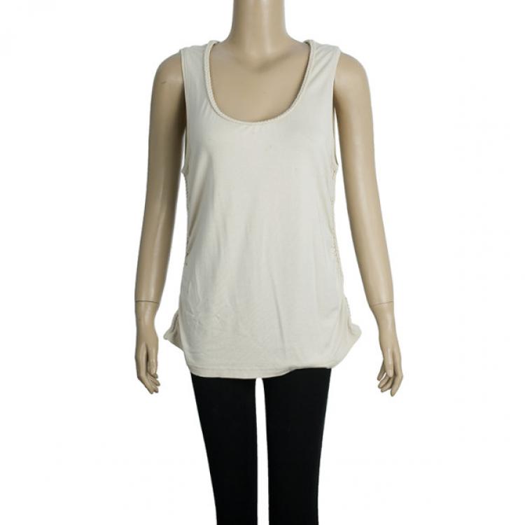 Pre Owned Escada Cotton Sleeveless Top S