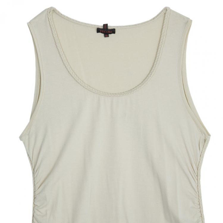 Pre Owned Escada Cotton Sleeveless Top S
