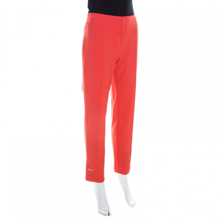 Orange stretch outlet pants