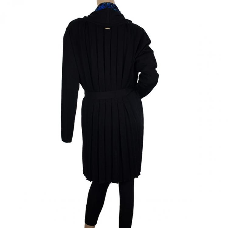 Pre Owned Escada Pleated Midi Cardigan M