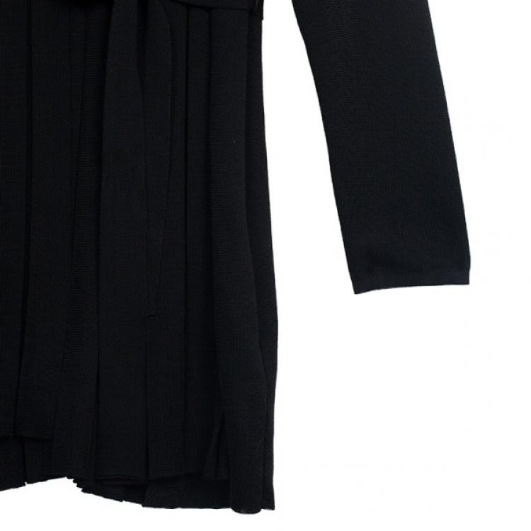 Pre Owned Escada Pleated Midi Cardigan M
