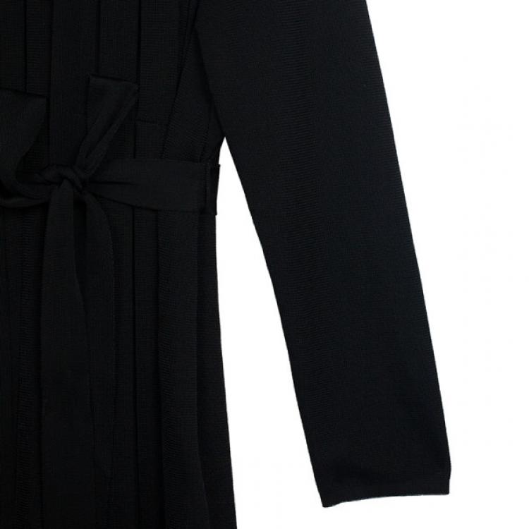 Pre Owned Escada Pleated Midi Cardigan M