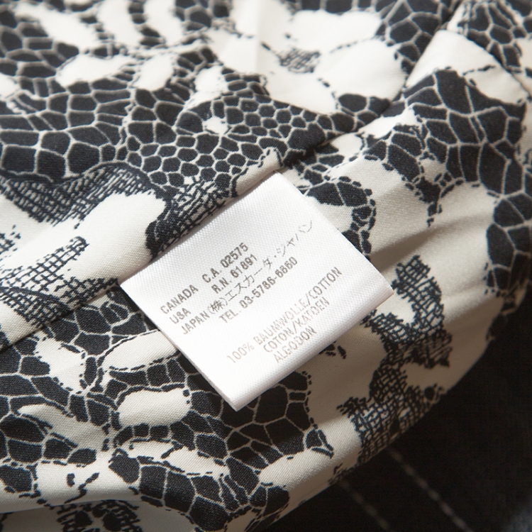 مملوكة مسبقًا Escada Dark Blue Pearl Embellished Zipped Jacket L