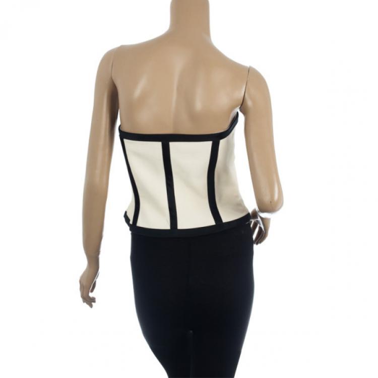 Pre Owned Vintage Escada Couture Monochrome Corset S