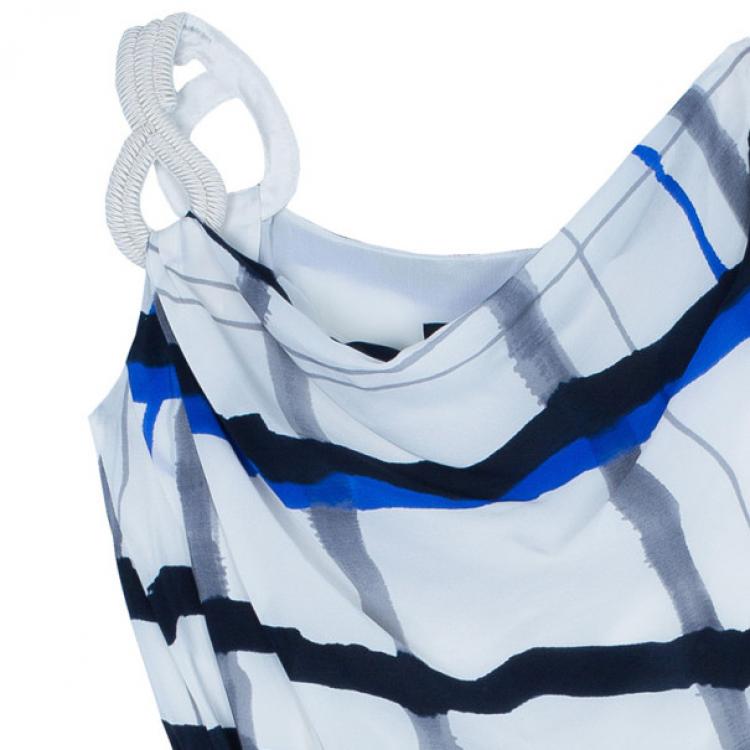 Pre Owned Escada Doutzen Silk Printed Dress XS