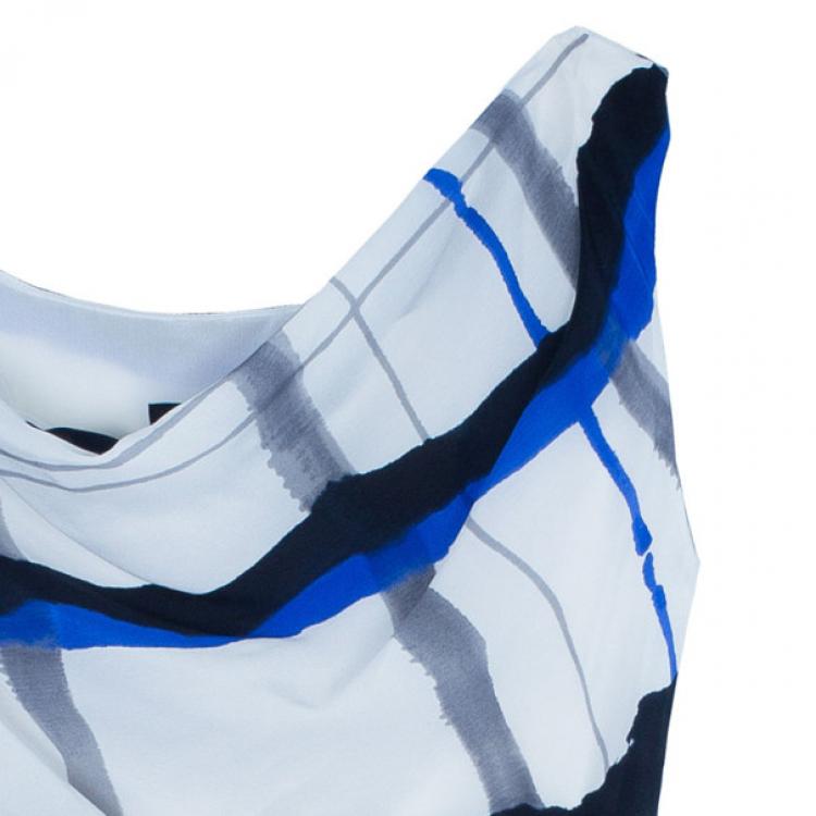 Pre Owned Escada Doutzen Silk Printed Dress XS